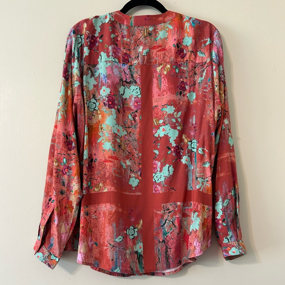 Tolani Collection Large Adele Modal Button Up Shi… - image 3